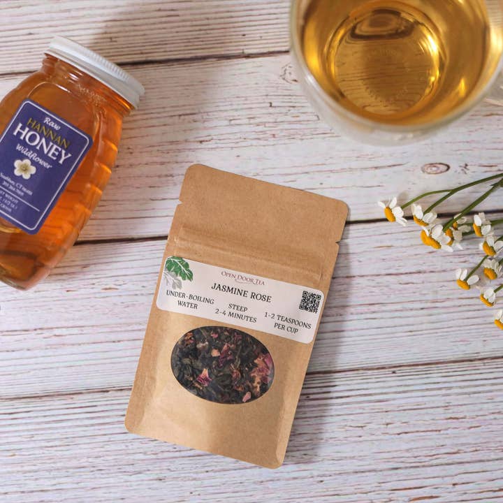 Open Door Tea - Wholesale Health/Detox Tea - Jasmine Rose | Organic Green Tea | Bulk or Retail