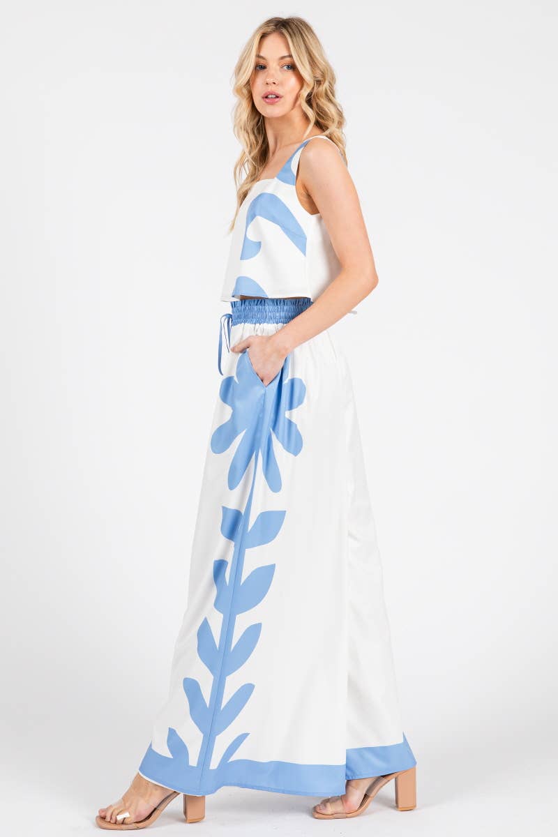 Peace Love Line - Wholesale Top & Pant Set (NOT Loungewear) - Women's - PL7472 - PRINTED WOVEN TOP AND PANT SET15