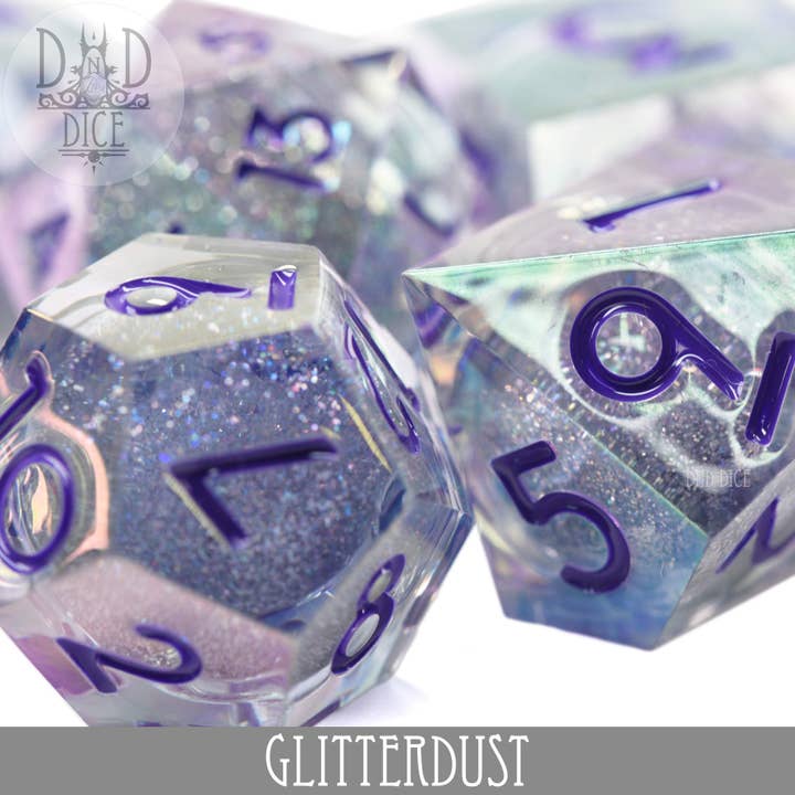 DNDDICE.COM - Wholesale Dice - Glitterdust Liquid Core