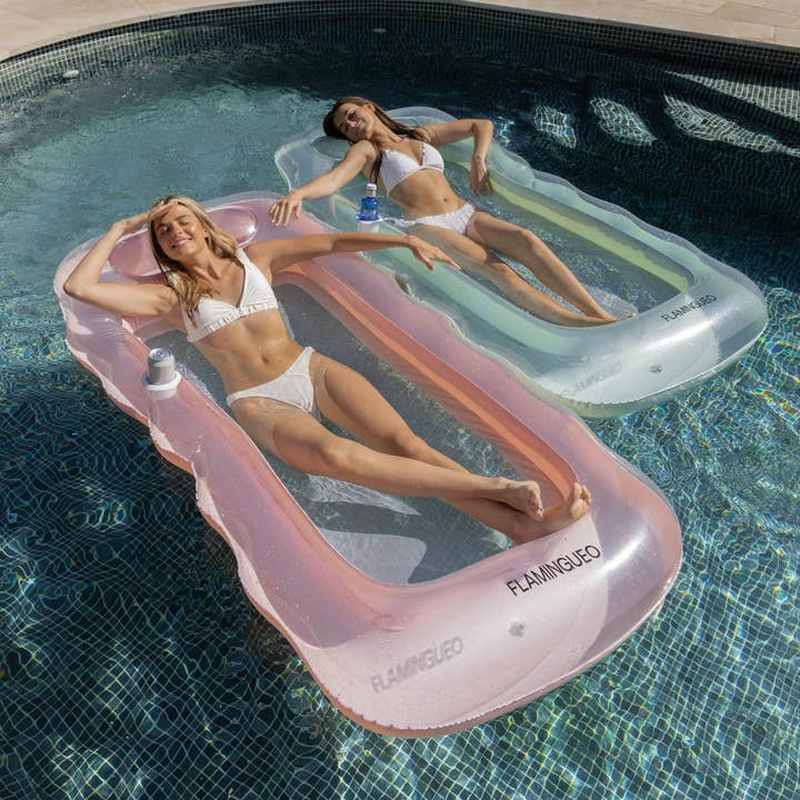 Flamingueo – wholesale Beach accessories – Wavy pink grid float13