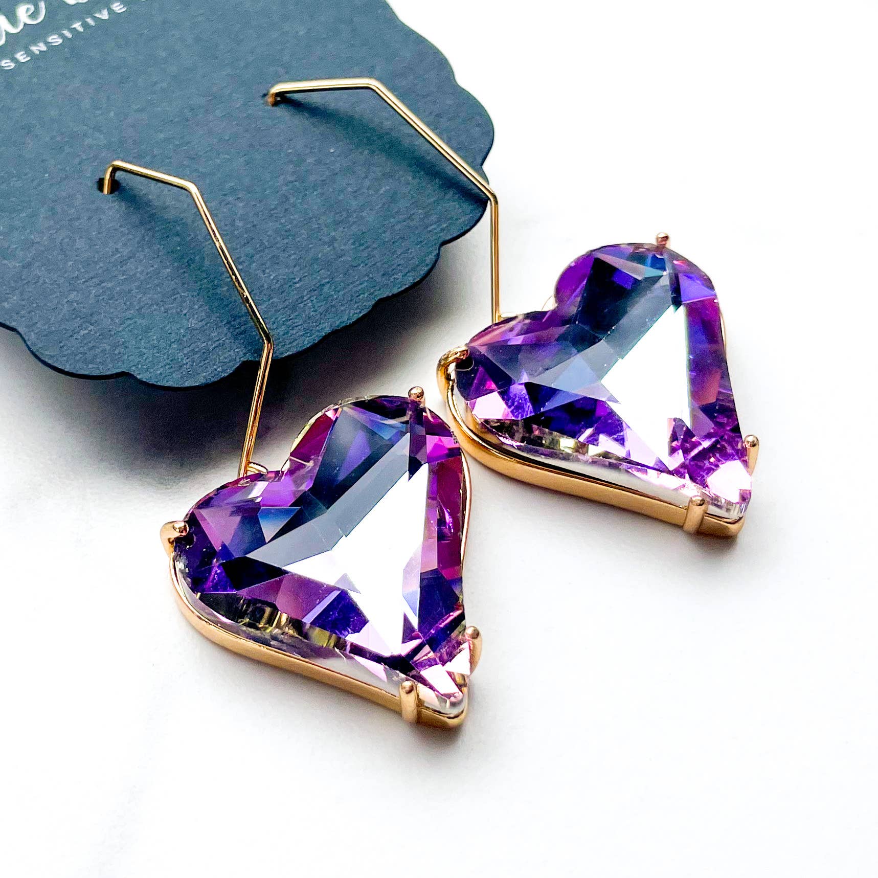 Dixie Bliss - Wholesale Dangle Earrings - Obsession in Amethyst Sky
