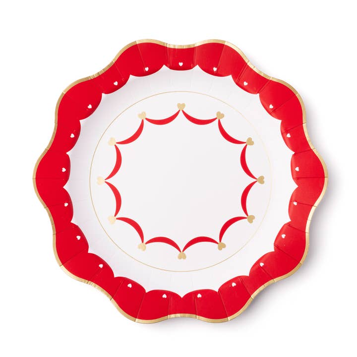 ELEGANT VALENTINE DINNER PLATES for wholesale by Bonjour Fête