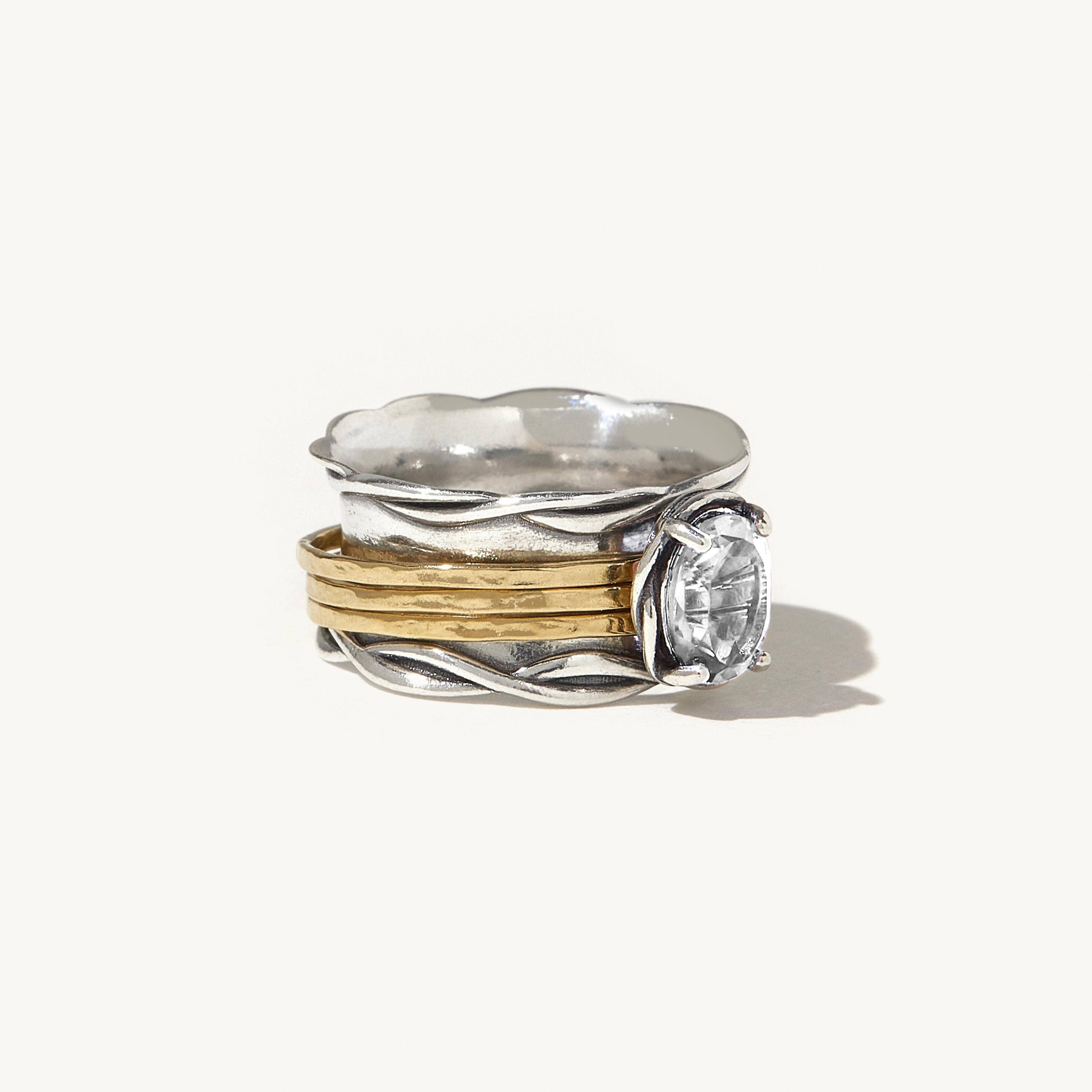 Ideaure Jewelry - Wholesale Cocktail/Statement Ring - Elisa Spinner Ring1