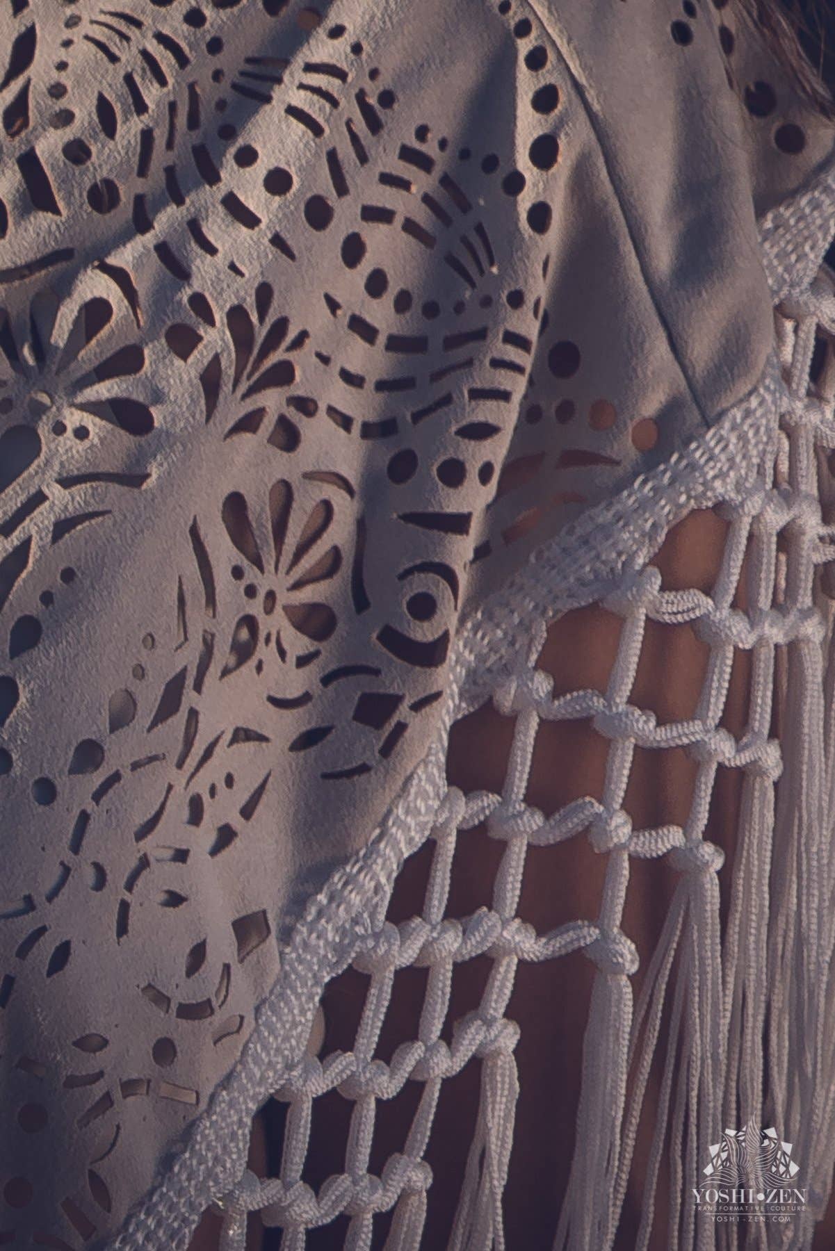 YOSHIZEN - Wholesale Wrap - Women's - 4-in-1 Laser Cut Mandala Fringe Shawl/Skirt/Top5