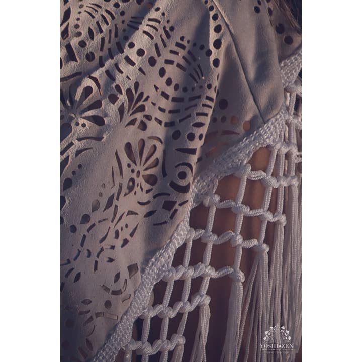 YOSHIZEN - Wholesale Wrap - Women's - 4-in-1 Laser Cut Mandala Fringe Shawl/Skirt/Top5