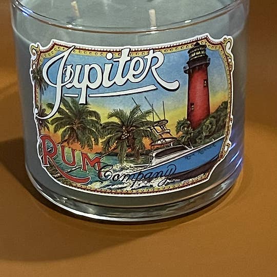 Jupiter Rum Co - Wholesale Jar/Filled Candle - Jupiter Rum Candle! Comes in assorted colors1