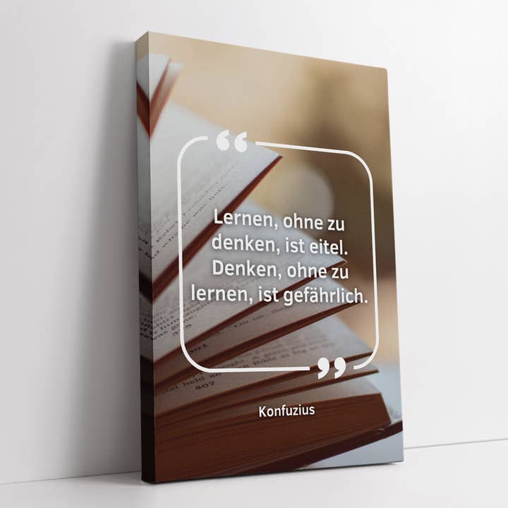 At lære uden at tænke er forgæves. At tænke uden at lære er farligt. for engroshandel hos TheMotivation