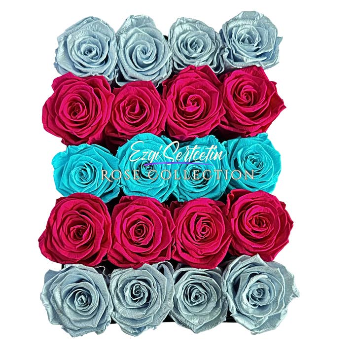Ezgi Sertcetin - Wholesale Artificial flowers - Preserved Rose Deco Gift Box|Premium Quality Handcrafted 20 Roses x 6.5 cm Diameter|Non Toxic|Excellent for All Events and Organizations|by Ezgi Sertcetin46