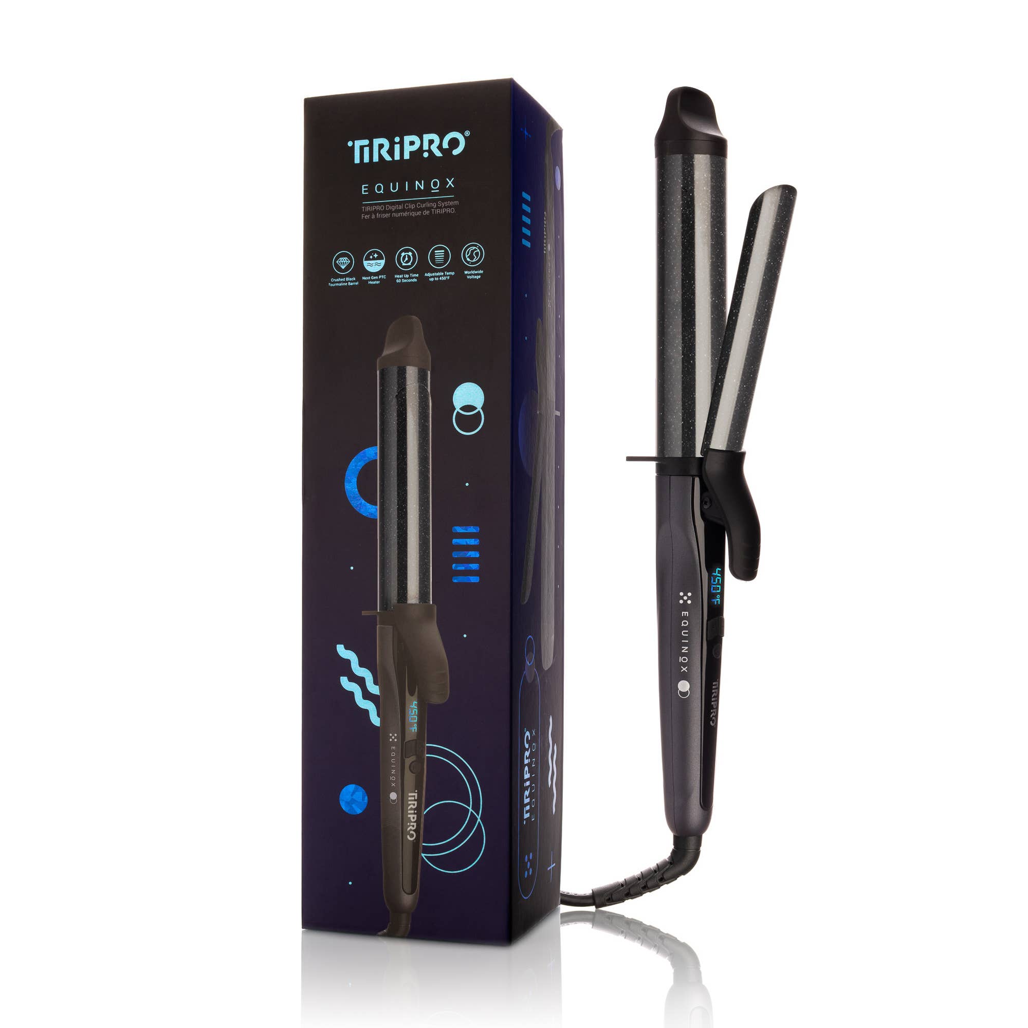 Tiri Pro - Wholesale Curling Iron/Wand - Equinox Digital 32mm Professional Clip Curler0