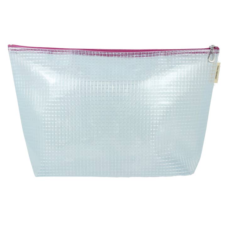 Dana Herbert – wholesale Make-up/cosmetic bag – Grid Vinyl Makeup Bag Extra Large4