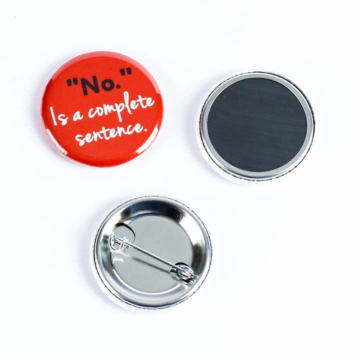 Ifs, Ands, Or Buttons - Wholesale Lapel Pin/Button - SET: End Rape Culture Feminist Pinback Buttons or Magnets1