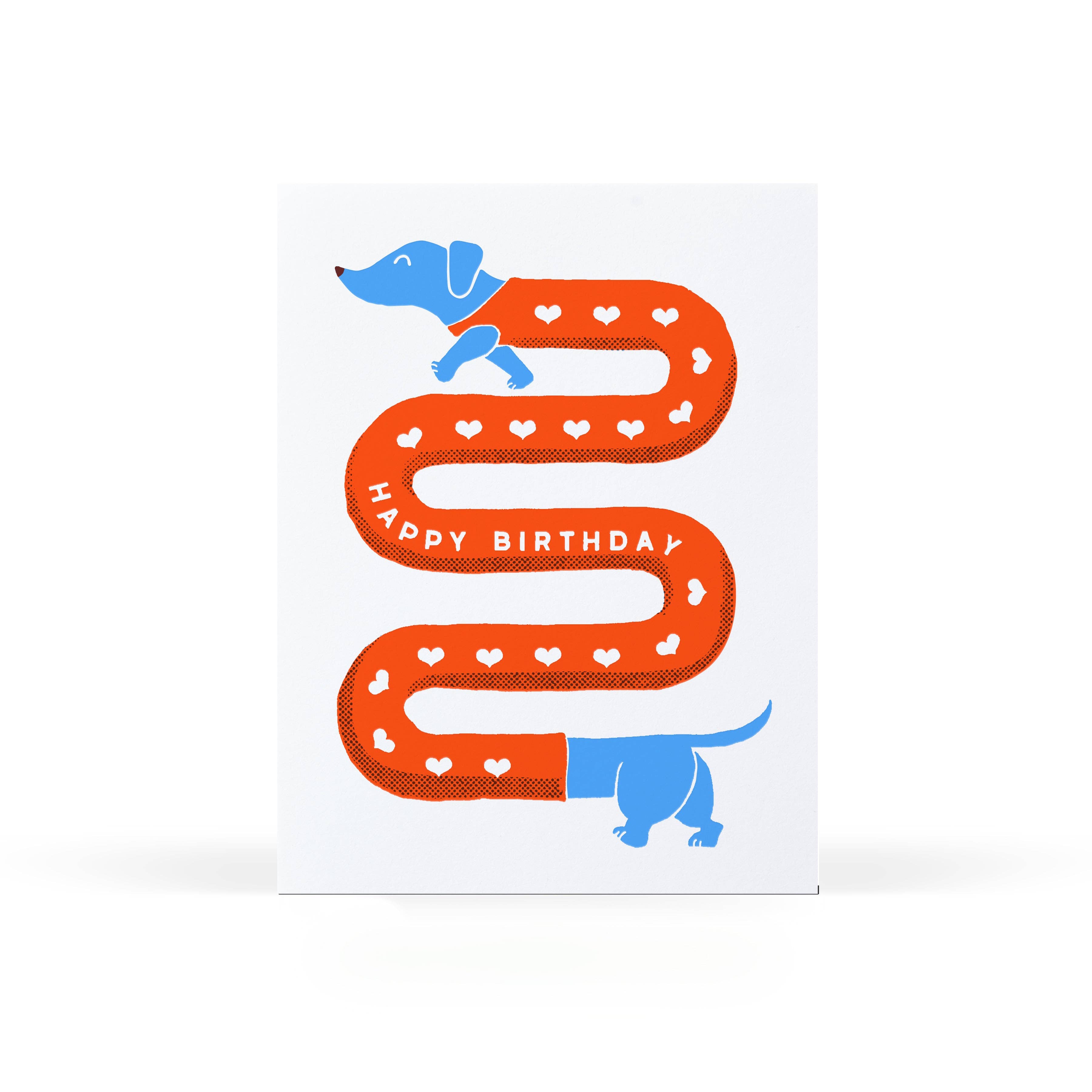 Sweet Bippy Press – wholesale Birthday card – Wiener Dog Birthday