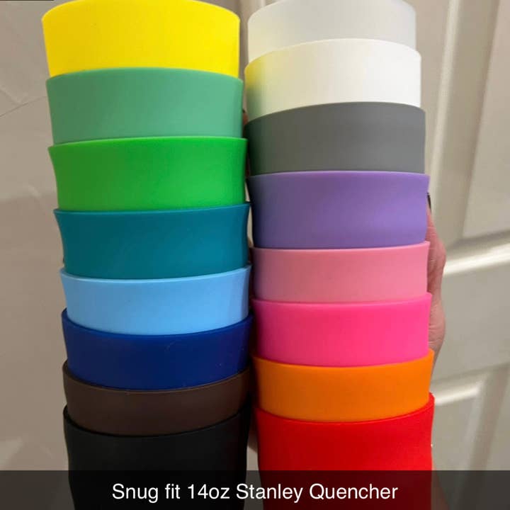 Solid 6.0cm Kids Silicone Tumbler Boot for wholesale by Olive Lane Accessories