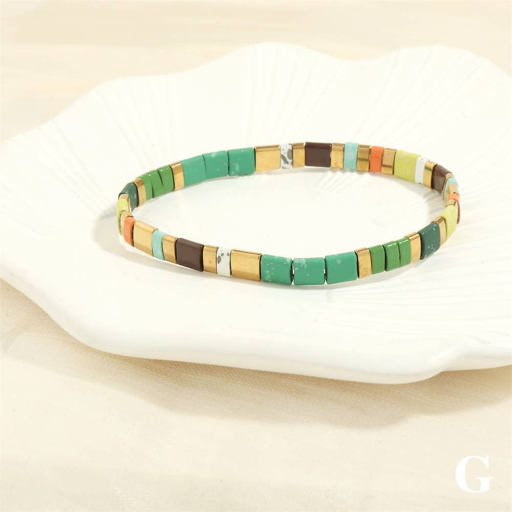 Mio Queena – Engroshandel Perlearmbånd – 5 mm TILA perle armbånd med elastik - BJ86