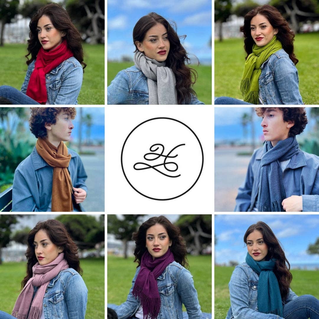 Humble Hilo - Wholesale Scarf - Women's - Humble Hilo Large Wool Scarf186