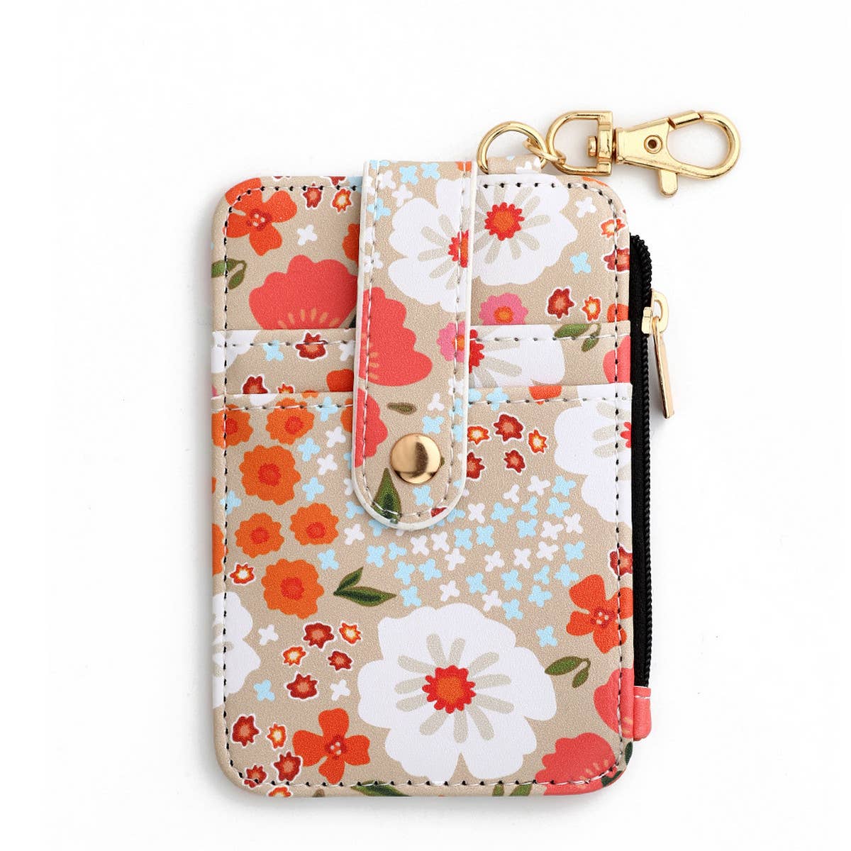 ACCITY - Wholesale Card Holder - Women's - PRINTED HEM CARD HOLDER WALLET KEYCHAIN_CWMM12874