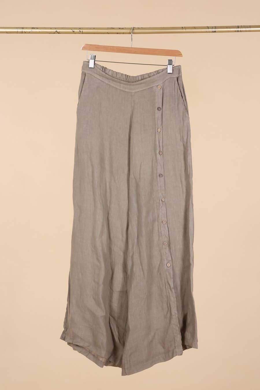 la maison des fibres naturelles – Engroshandel Bukser - Dame – Knapbukser med lige ben 9320 100%LIN8