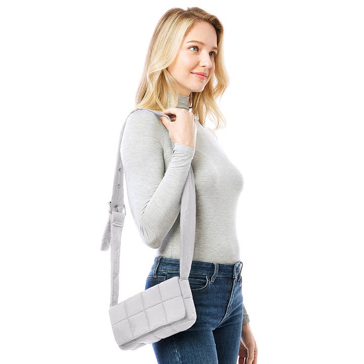 Hana - Wholesale Crossbody Bag - Women's - Quilted Puffer Crossbody Bag9