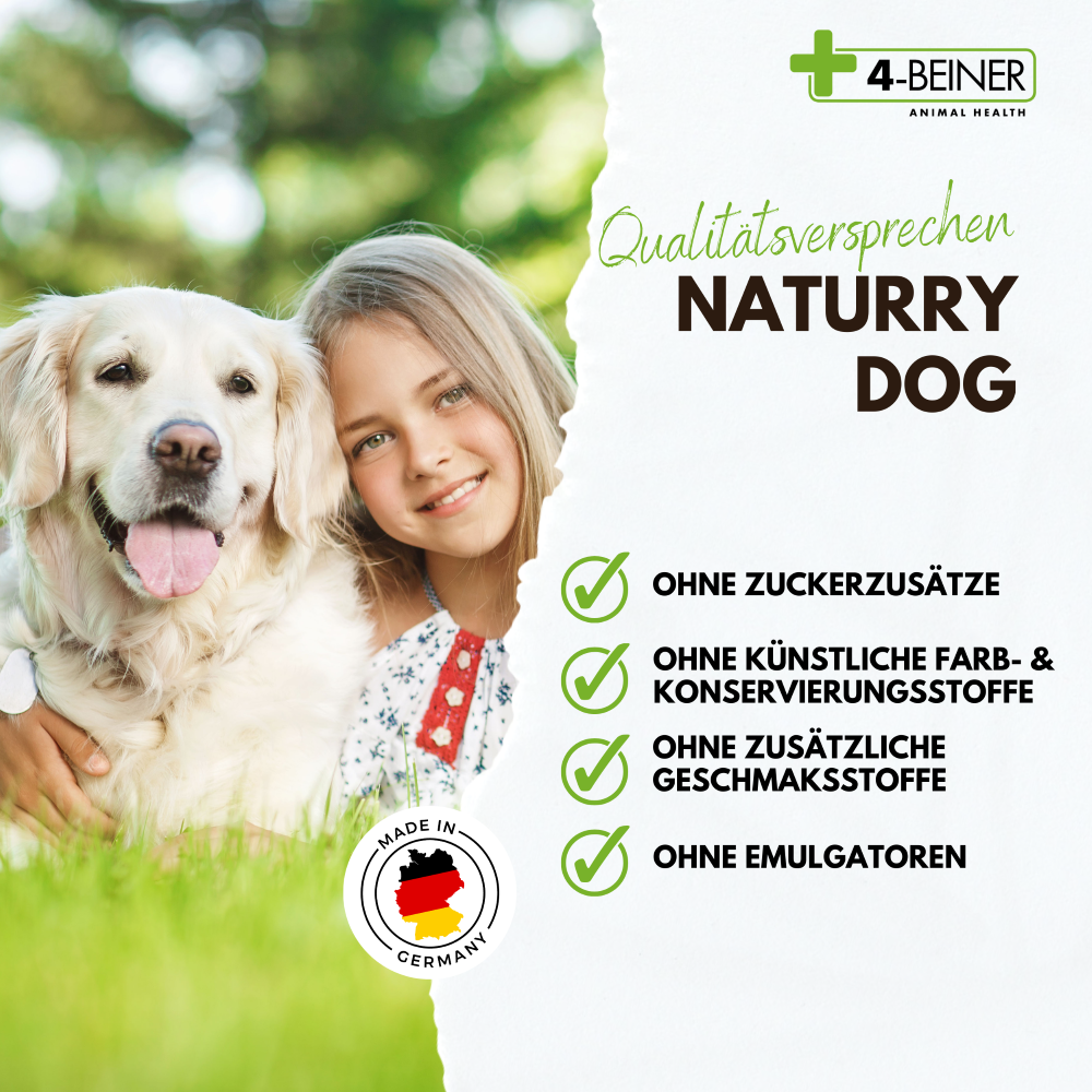 Kauartikel.com GmbH - Wholesale Pet Supplement - Dog - 4-legged Naturry Dog 80g5