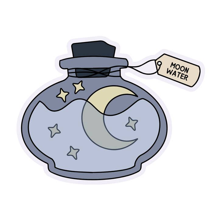 Autocolante Vinil Elixir de Água da Lua por atacado de Mouthy Broad