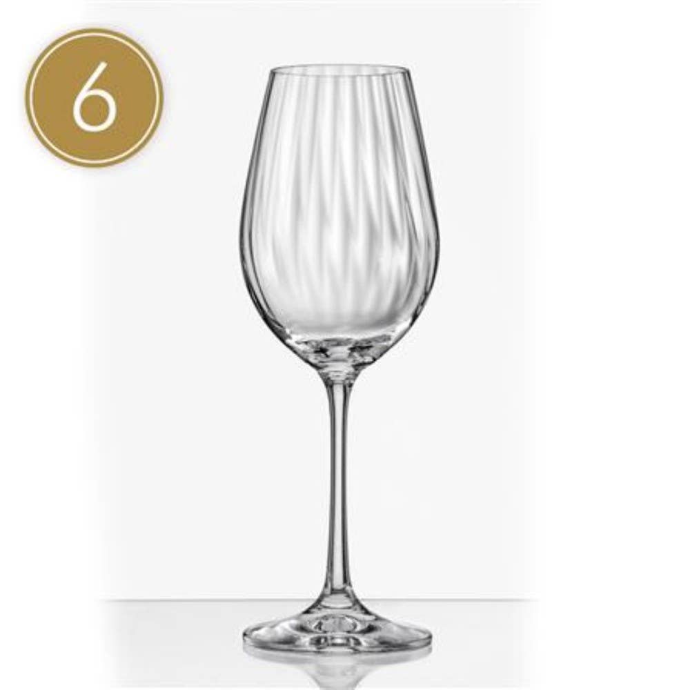 AULICA - Wholesale Wine Glass - 350 ml waterfall wine glass - set of 61