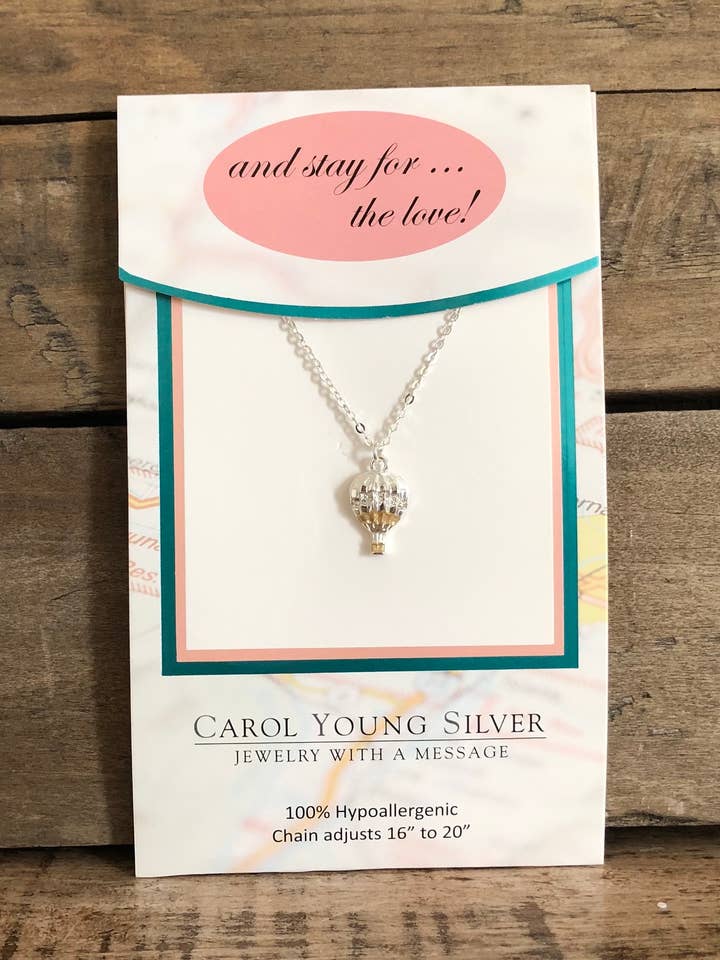 Collana Piccola con Mongolfiera Gioielli per la vendita all'ingrosso da parte di Carol Young Silver