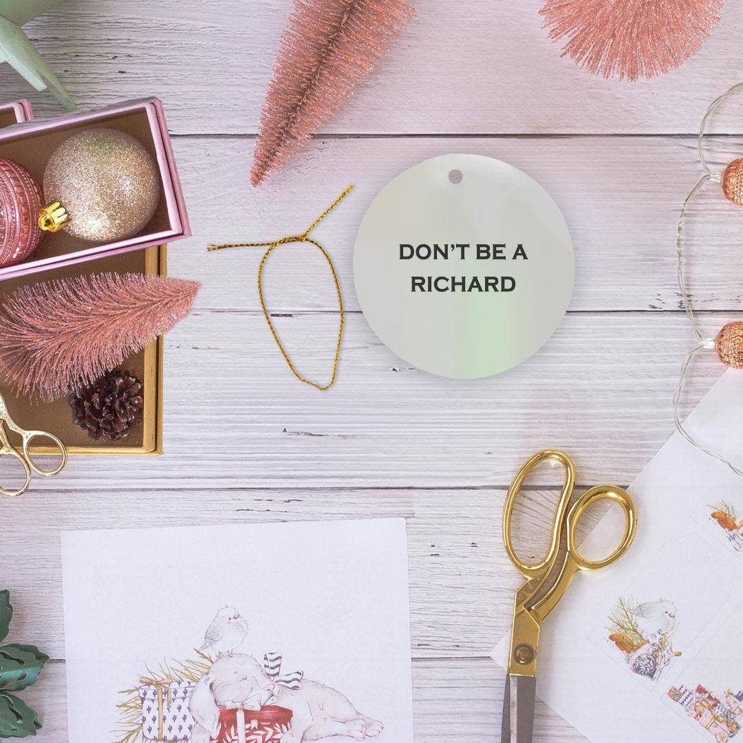 3dRose - Venta al por mayor Adornos - 3dRose, NO SEAS UN RICARDO, Adorno5