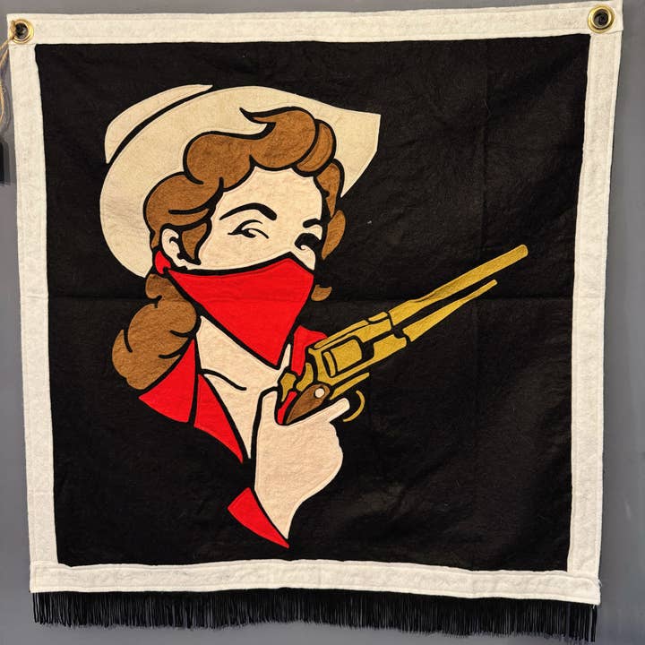 Bits 'n' Banners - Wholesale Banner - Cowgirl Felt Banner1