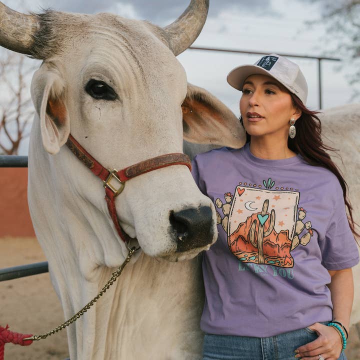 Lucky you Color Tee for wholesale by Modern Cowgirl
