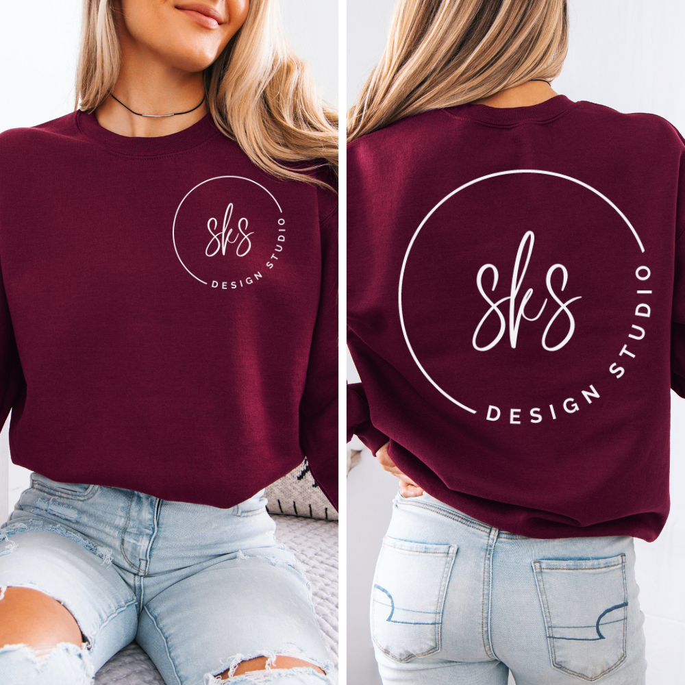 SKS Design Studio - Wholesale Graphic Sweatshirt - Women's - CUSTOM LOGO | Unisex Crewneck Sweatshirt5