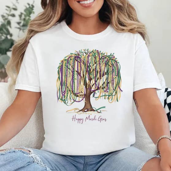 Mardi-Gras-Baum-T-Shirt für den Großhandel von Eleven Fashion