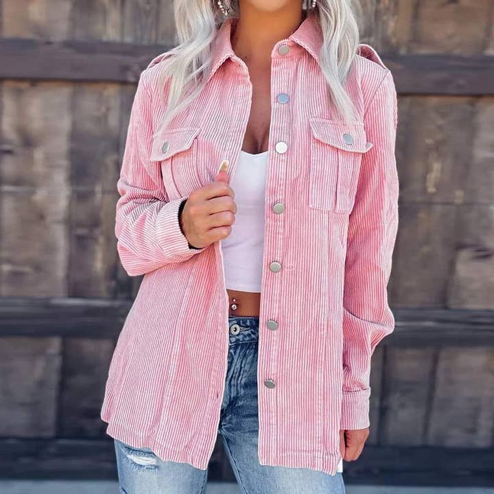 Fashion Combination - Wholesale Shirt Jacket/Shacket - Women's - oversized cotton waffle shacket