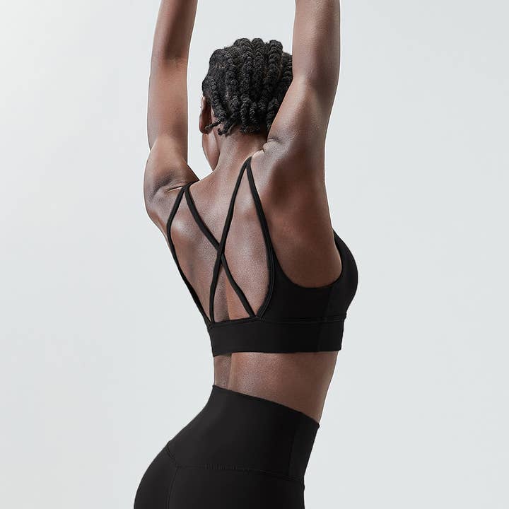 Sodalemon - Wholesale Sports Bra - Women's - Cross Back High Support Yoga Top Fitness Sport Bra1