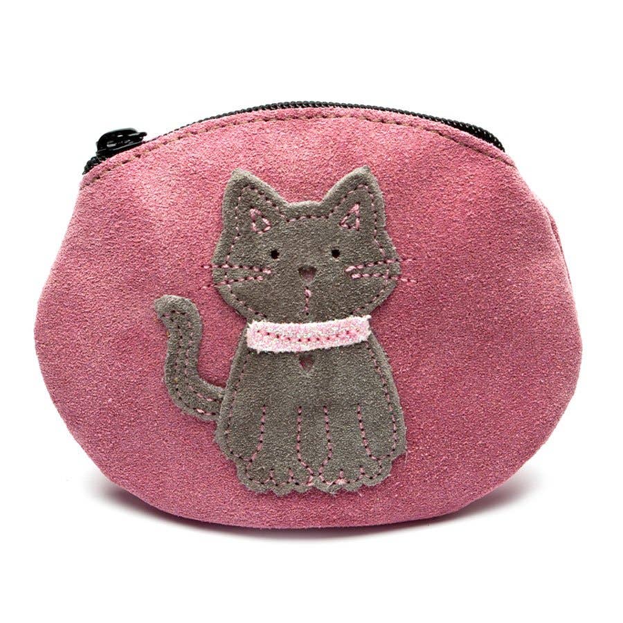 Inch Blue – wholesale Coin purse – kids – Kids Leather Coin Purse - Meeow Pink
