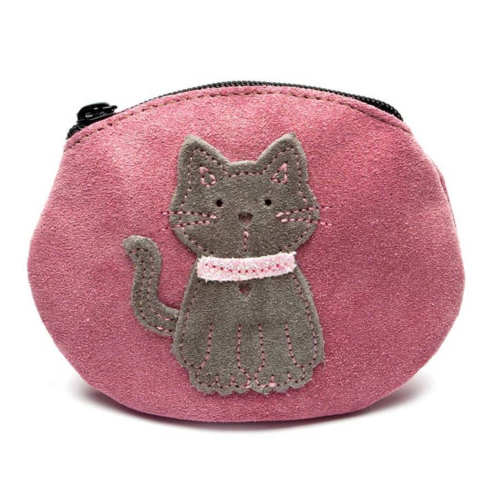 Inch Blue – wholesale Coin purse – kids – Kids Leather Coin Purse - Meeow Pink0