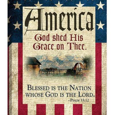 God Bless America: Canvas Magnet for wholesale by Divinity Boutique