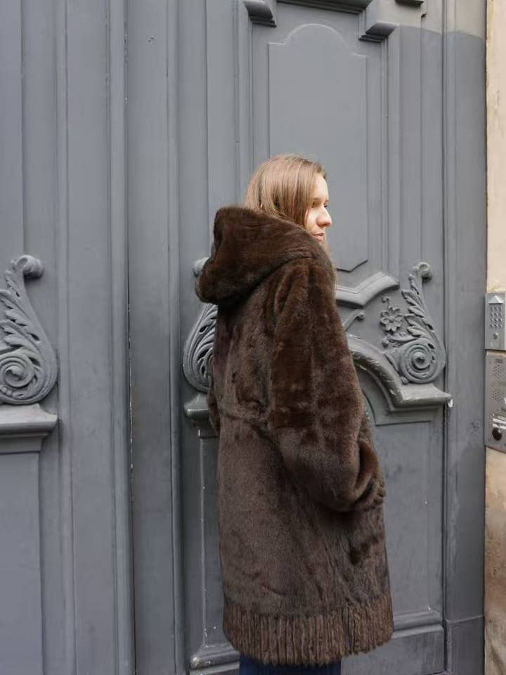 CIAO MILANO - Wholesale Fur/Faux Fur Coat - Women's - 284012 Faux fur hooded coat2