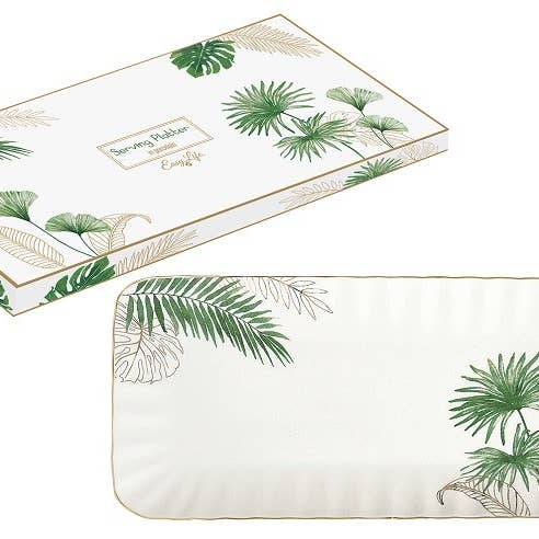 Rektangulært porcelæn fad sæt - Eksotisk for engroshandel hos Maison Royal Garden