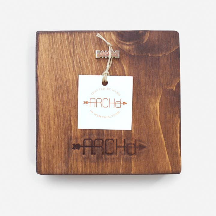 ARCHd – wholesale Art print – Cincinnati, Ohio, Retro Skyline - Wood Art2