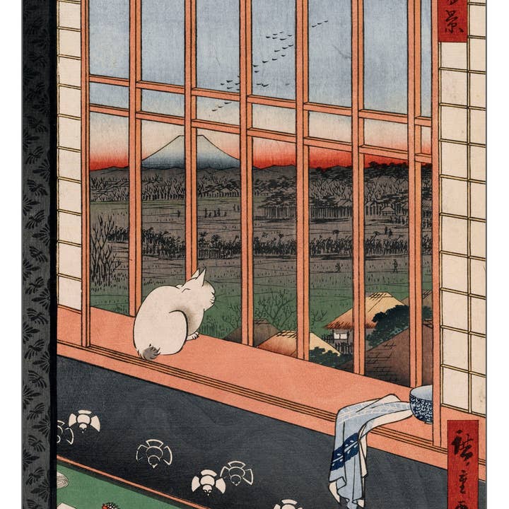 Pomegranate - Wholesale Stationery/Notecard Set - Hiroshige: Asakusa Ricefields and Torinomachi Festival Notecard