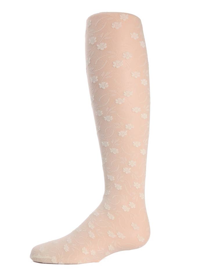 Infinity Classics International Inc. - Wholesale Tights - Kids - MeMoi Sweet Blossoms Sheer Floral Infants Tights3