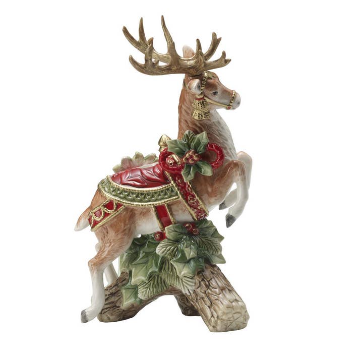 Fitz and Floyd Holiday Hme Leaping Deer CH Gift Box Pkg for wholesale by Fitz and Floyd® Mikasa® Pfaltzgraff®