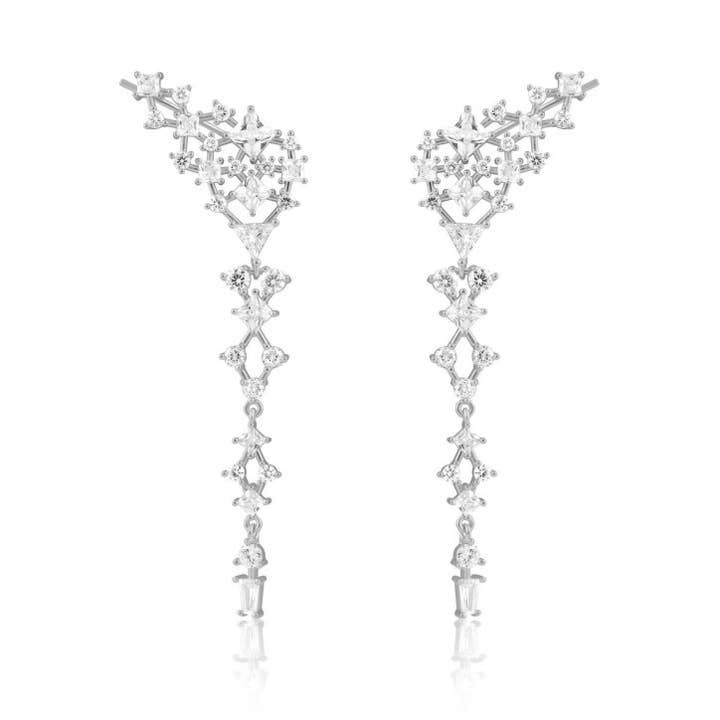 Sahira Jewelry Design - Wholesale Dangle Earrings - Scarlett CZ Drop Earring