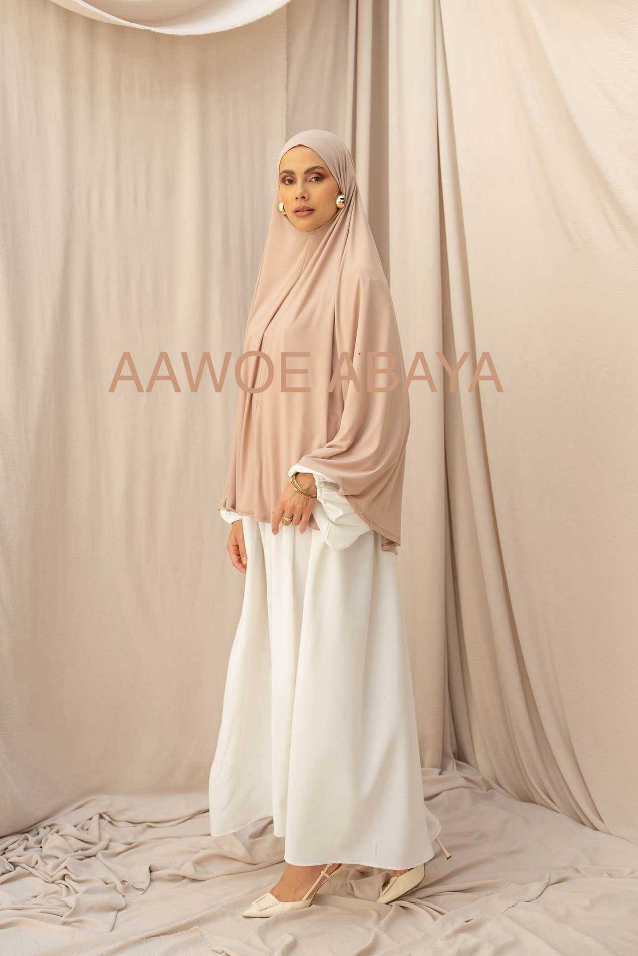 Aawoe Abaya - Wholesale Hijab - Dames - Elegante khimar met lange mouwen - 2418-KH54