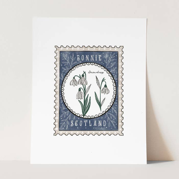 Imprimé de perce-neige pour la vente par Juniper Press