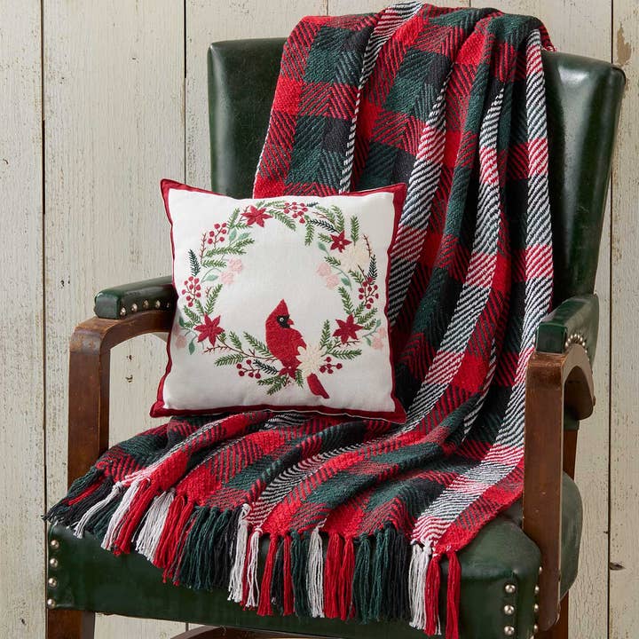 SERRV International - Wholesale Throw Blanket - Fireside Plaid Rethread Throw1