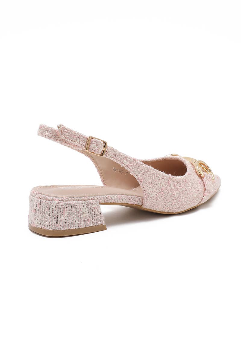 Joia Paris - Wholesale Low Heels - Women's - Modern low-heeled pump with textured finish H8-1085E21