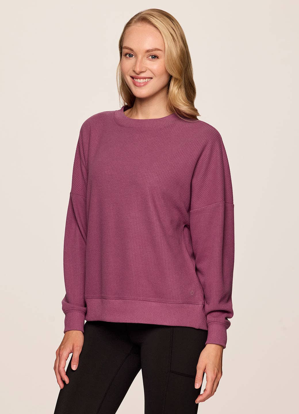 RBX Active - Wholesale Sweatshirt - Women's - Off Days Relaxed Waffle Knit Sweatshirt16