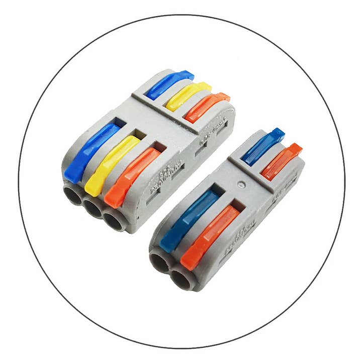 Ledsone - Wholesale Craft Supplies - 2/3 Way Electrical Connectors Wire Block Clamp Clip Fast11