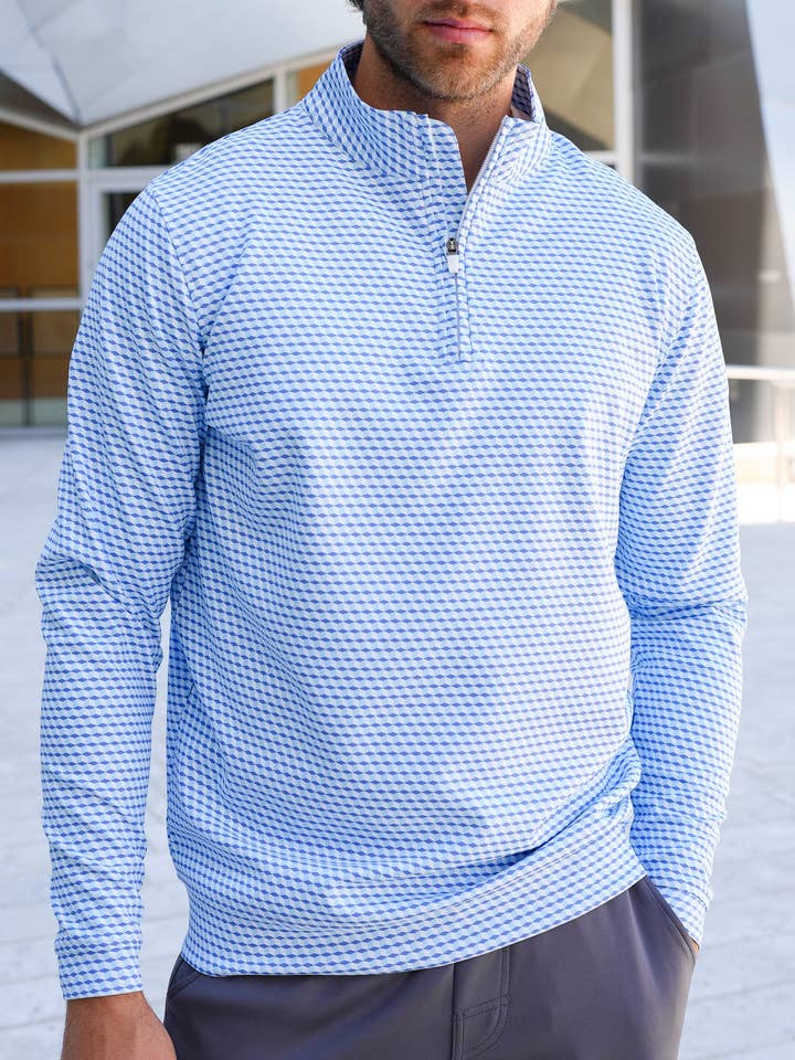 USA Palm - Wholesale Sweatshirt - Unisex - Cloud 1/4 Zip56